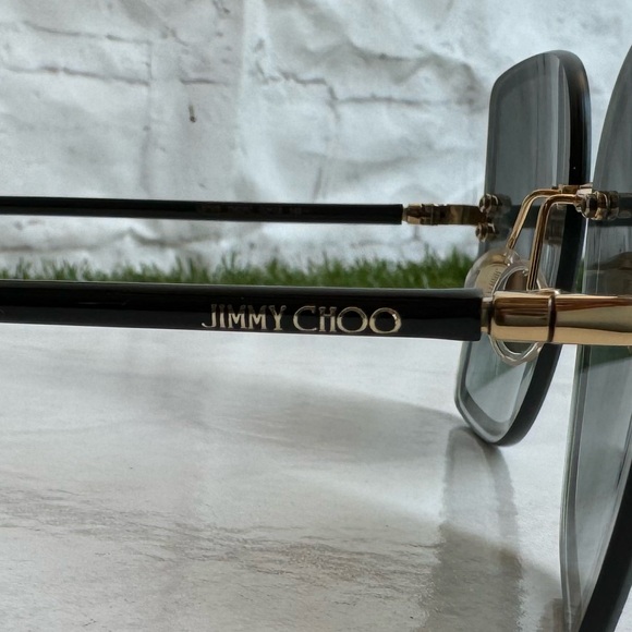 Jimmy Choo LETI/S 2M2 Black Gold Glitter
Women Sunglasses Authentic New - Picture 8 of 15